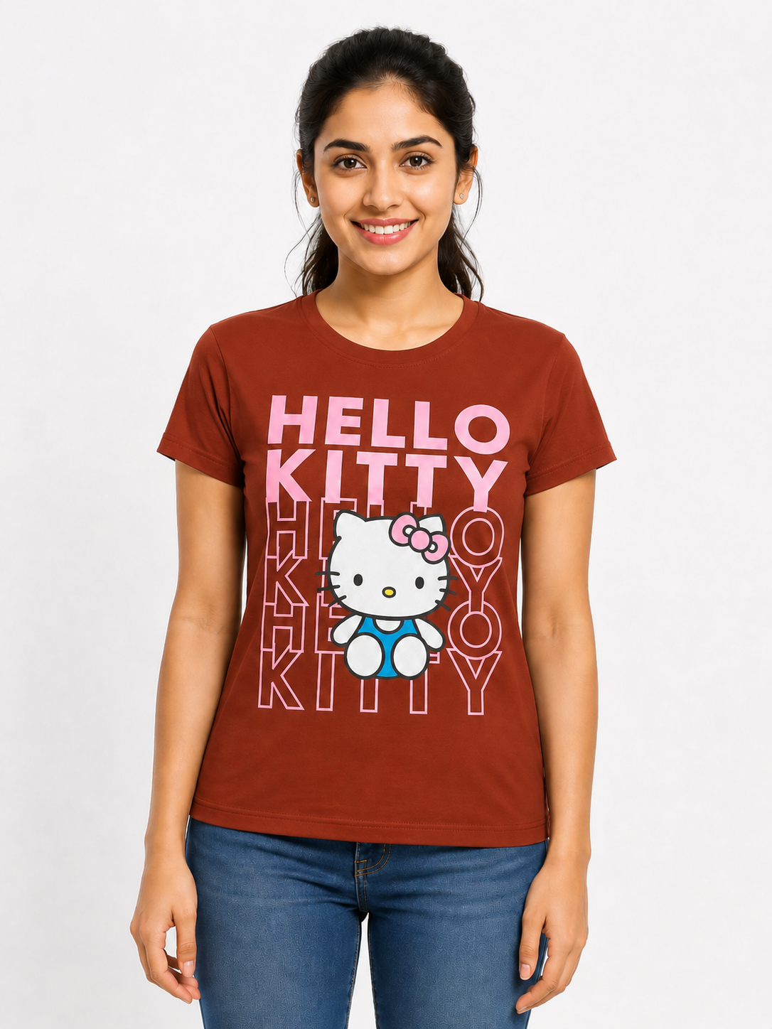 Hello Kitty Printed Women's T-Shirt | Soft & Casual