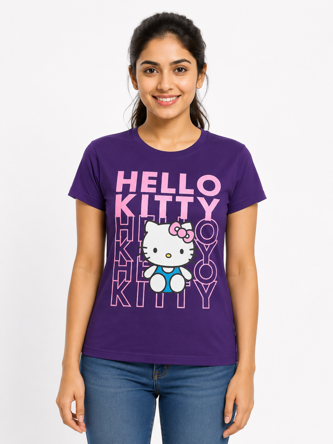 Hello Kitty Printed Women's T-Shirt | Soft & Casual